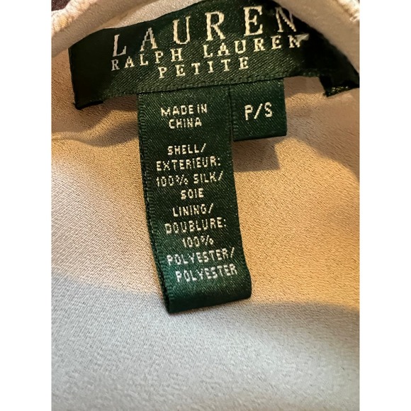 Ralph Lauren Tan A-Line Silk Skirt PS - Picture 5 of 5